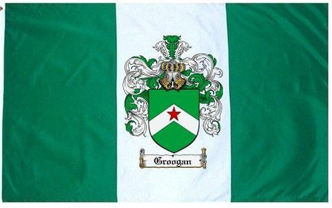 Groogan family crest coat of arms flag