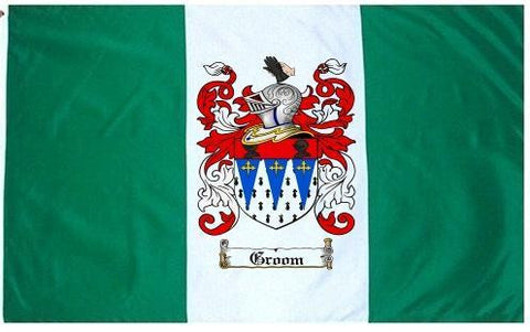 Groom family crest coat of arms flag
