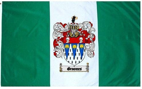 Groomes family crest coat of arms flag
