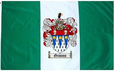 Grooms family crest coat of arms flag