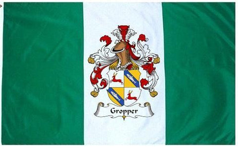 Gropper family crest coat of arms flag