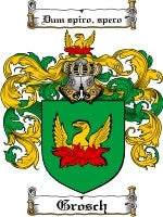 Grosch coat of arms family crest download