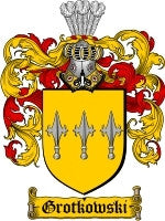 Grotkowski coat of arms family crest download