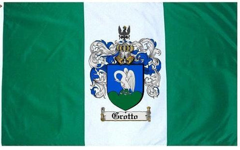 Grotto family crest coat of arms flag