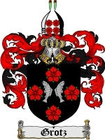 Grotz coat of arms family crest download