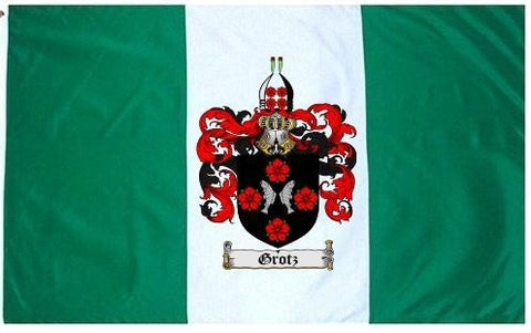 Grotz family crest coat of arms flag