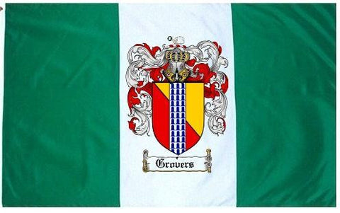 Grovers family crest coat of arms flag