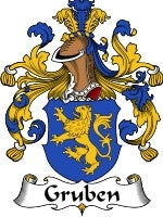 Gruben coat of arms family crest download