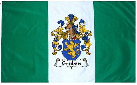 Gruben family crest coat of arms flag