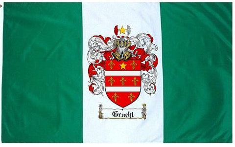 Gruehl family crest coat of arms flag