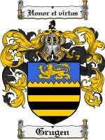 Grugen coat of arms family crest download