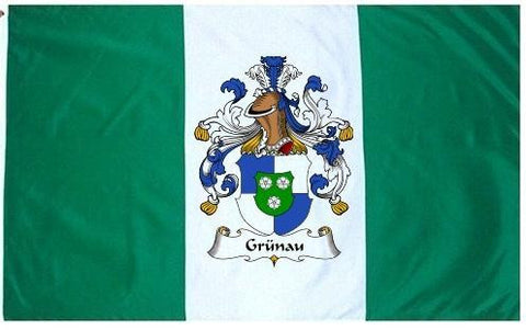 Grunau family crest coat of arms flag
