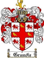 Grundie coat of arms family crest download