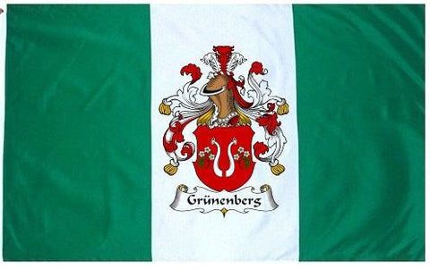 Grunenberg family crest coat of arms flag