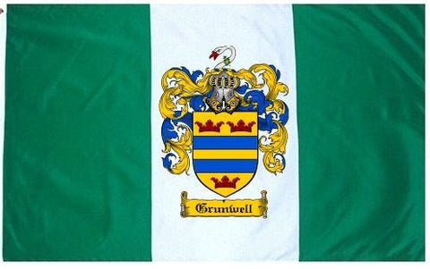 Grunwell family crest coat of arms flag