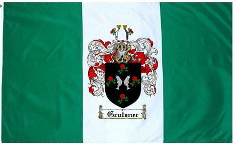 Grutzner family crest coat of arms flag