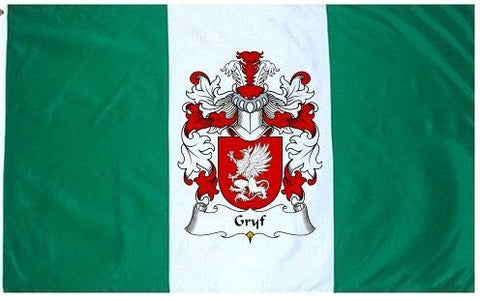 Gryf family crest coat of arms flag