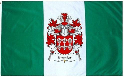 Grynfar family crest coat of arms flag