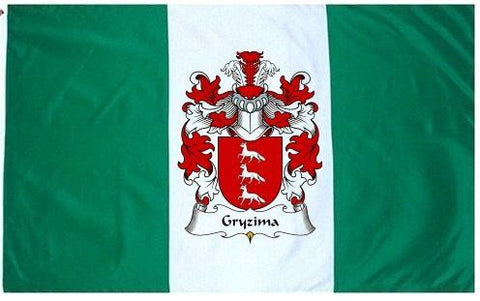 Gryzima family crest coat of arms flag