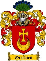 Grzebien coat of arms family crest download