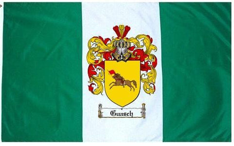 Guasch family crest coat of arms flag