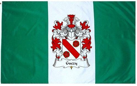 Guczy family crest coat of arms flag
