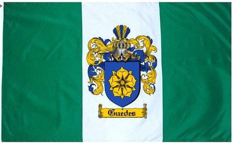 Guedes family crest coat of arms flag