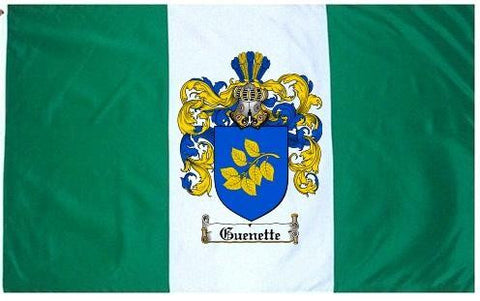 Guenette family crest coat of arms flag