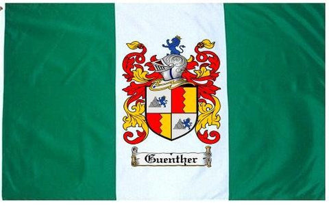 Guenther family crest coat of arms flag