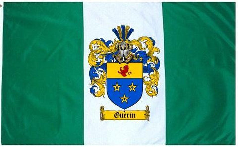 Guerin family crest coat of arms flag
