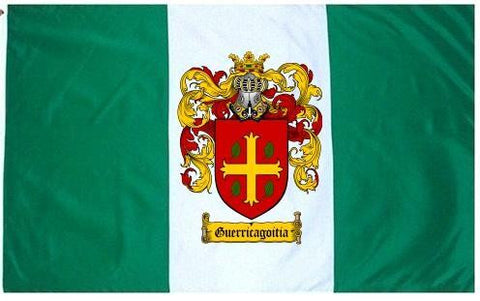 Guerricagoitia family crest coat of arms flag