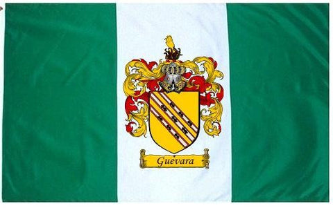 Guevara family crest coat of arms flag