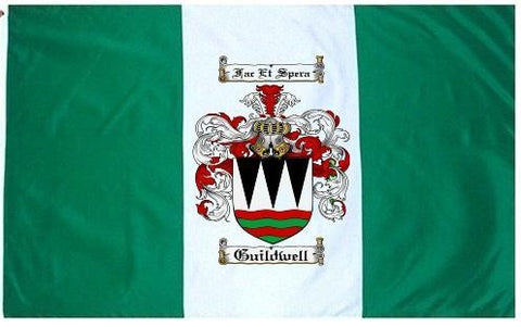 Guildwell family crest coat of arms flag