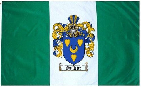 Guillette family crest coat of arms flag