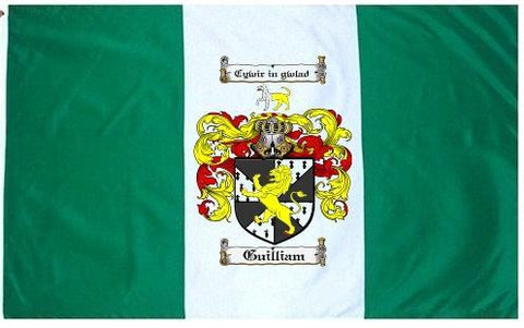 Guilliam family crest coat of arms flag