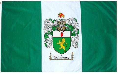 Guinnessy family crest coat of arms flag