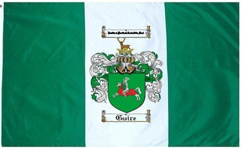 Guire family crest coat of arms flag