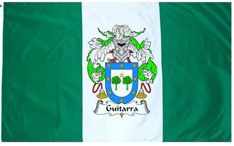 Guitarra family crest coat of arms flag