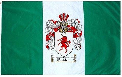 Gulden family crest coat of arms flag