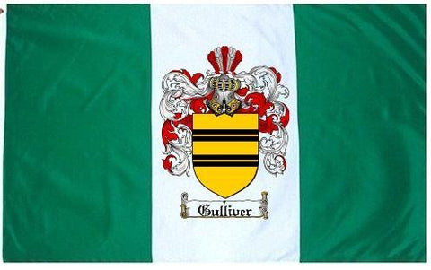 Gulliver family crest coat of arms flag
