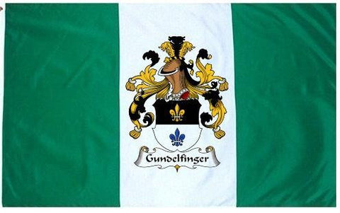 Gundelfinger family crest coat of arms flag