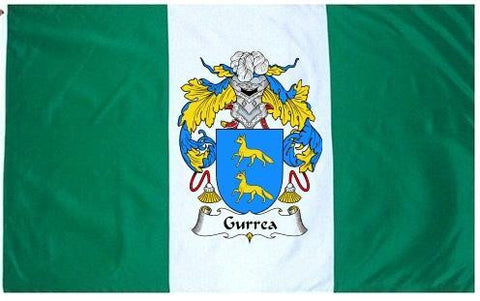 Gurrea family crest coat of arms flag