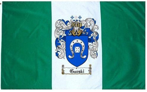 Gurski family crest coat of arms flag