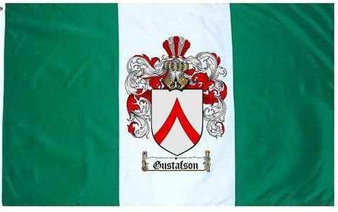 Gustafson family crest coat of arms flag