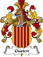 Gusten coat of arms family crest download