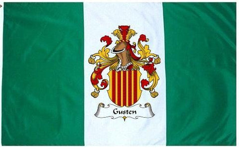 Gusten family crest coat of arms flag