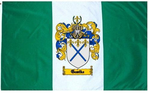 Gustke family crest coat of arms flag
