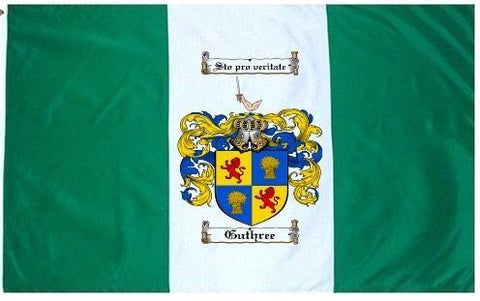 Guthree family crest coat of arms flag