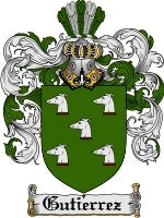 Gutierrez coat of arms family crest download