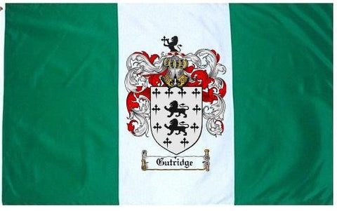 Gutridge family crest coat of arms flag